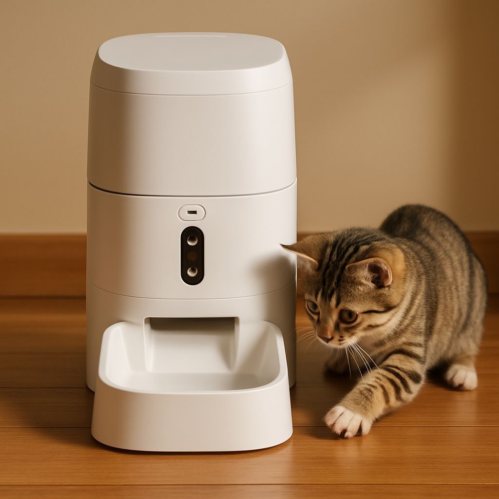 UrbanIQ FeedSight – Smart Pet Feeder with Camera | 6L Capacity | App-Controlled Auto Dispenser - Image 1